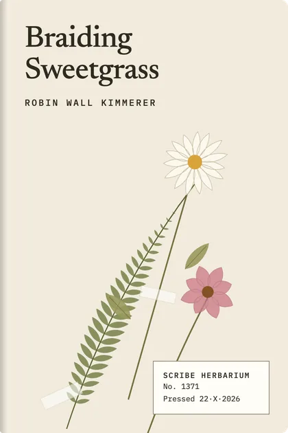 Pressed flowers cover theme