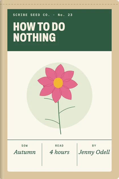 Seed packet cover theme